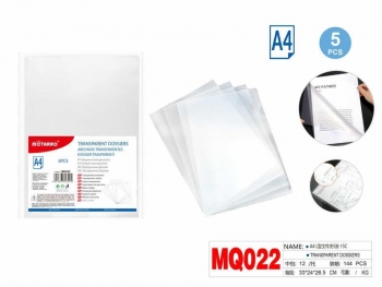 Aplankas dokumentams A4 5vnt L formos MOTARRO