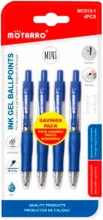 Tušinukas gelinis 4vnt 0,7mm mėlynos sp MOTARRO