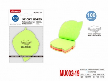 Lipnūs lapeliai užrašams MEDŽIO LAPAS 70x70mm 5sp x 20l MOTARRO