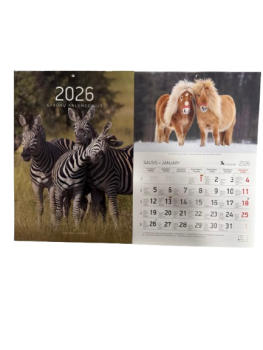 Kalendorius 2026 verčiamas A4