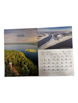 Kalendorius 2026 verčiamas A4