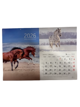 Kalendorius 2026 verčiamas A4