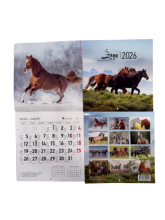 Kalendorius 2026 verčiamas 20x24 cm.