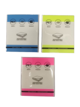 Indeksai lipnūs spalvoti plastikiniai 90x76mm 20lapų MOTARRO