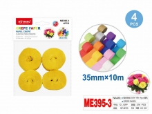 Krepinis popierius 35mm 10m 4vnt geltonos sp MOTARRO