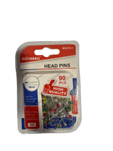 Adatėlės- smeigtukai spalvota galvute 90vnt 36mm MOTARRO