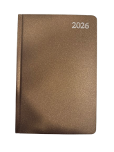 Darbo knyga 2026 m. A5 rudos spalvos