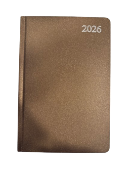 Darbo knyga 2026 m. A5 rudos spalvos