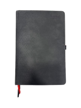 Kalendorius TRADITIONAL, 2026, PU, A5, juoda LT