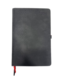 Kalendorius TRADITIONAL, 2026, PU, A5, juoda LT