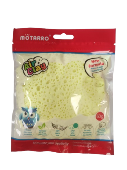 Porėtas modelinas MOTARRO 60g šv.geltonos sp