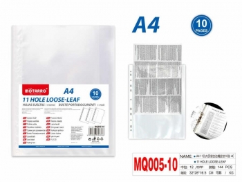 Įmautės A4 10vnt skaidrios MOTARRO