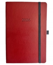Darbo kalendorius A5 2026 savaitinis, bordo spalvos