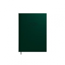 Kalendorius MANAGER A5, 2026m tamsiai žalios sp., PU
