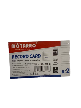 Lapeliai užrašams 75x125mm 100l linija 180gm2 MOTARRO