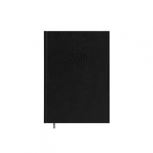 Darbo knyga 2026m. A5 MANAGER juoda spalva, PVC