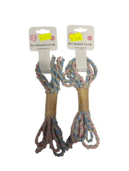 Virvutė elastinė įv.spalvų 5mmx1m 2vnt