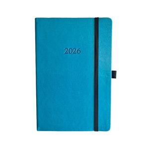 Savaitinis darbo kalendorius 2026 m. A5 turkio spalvos