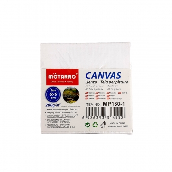 Drobė ant porėmio 6x6cm medvilnė 280g MOTARRO