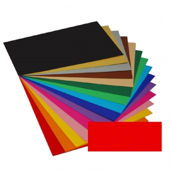 Kartonas 20 lapų raudonos spalvos