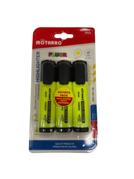Teksto žymeklių rinkinys 1-5mm 3vnt geltonos sp MOTARRO