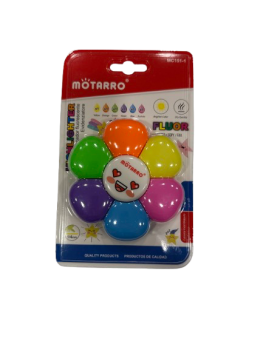 Teksto žymeklių rinkinys 1-4mm 6-ios spalvos MOTARRO
