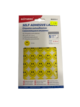 Lipdukai Šypsenėlė 19mm 30lip x 5lapai MOTARRO