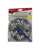 Dažų maišymo paletė + teptukai 2vnt MOTARRO