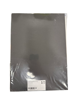 Popierius A4 90gr.10 lapų juoda spalva