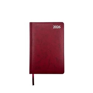 Darbo kalendorius 2026m. A5 tamsiai vyšninės spalvos