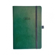 Darbo knyga 2026 A5 savaitinis žalios spalvos