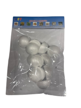 Pusrutuliai iš polistirolio diametras 40mm 12vnt