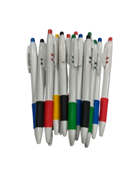 Automatinis tušinukas mėlynas 0.7mm., korpusas baltas