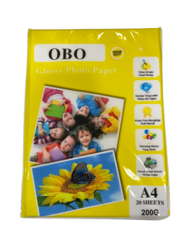 Foto popierius A4, 200g, 20 lapų blizgus – idealus pasirinkimas rašaliniams spausdintuvams