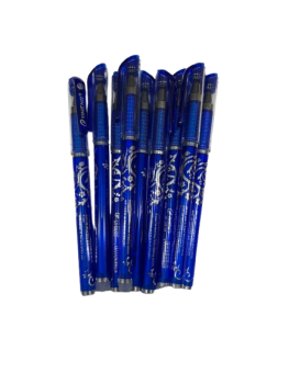 Gelinis rašiklis nutrinamas, mėlynos spalvos, 0,5 mm.