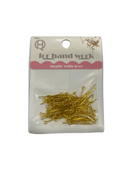 Adatėlės dekoracijoms aukso sp.0,7x25mm,100vnt.