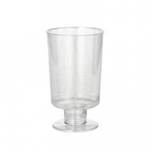 Vienkartinės taurelės, ant kojelės, PS, 100 ml, 10 vnt.