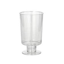 Vienkartinės taurelės, ant kojelės, PS, 100 ml, 10 vnt.