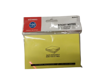 Lipnūs lapeliai užrašams 76x127mm 100l geltonos sp MOTARRO