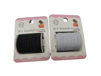 Virvutė elastinė juodos,baltos sp.  0.6mmx3m