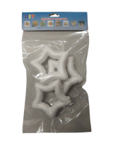 Žvaigždė iš polistirolio diametras 85mm 3vnt