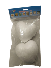 Širdutė iš polistirolio 90mm 2vnt