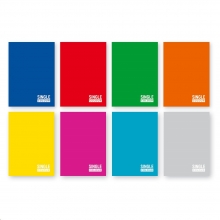 Kontorinis sąsiuvinis A4/60l,linija 65g/m2,Single Color, SPREE