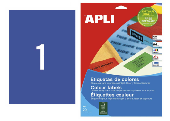 Lipnus popierius A4 FLUO mėlynas 1x210x297 100l.pak. PENWORD