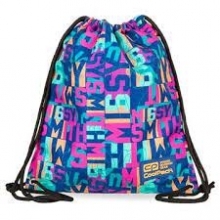 Maišelis sportinei aprangai 42x34 medžiaginis raštuotas