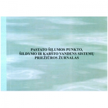 Pastato šild. ir karšto vandens sist.privalomujų priež.darbų regestr. žurnalas