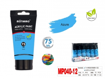 Akriliniai dažai MOTARRO 75ml mėlynos sp