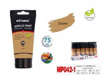 Akriliniai dažai MOTARRO 75ml auksinės sp
