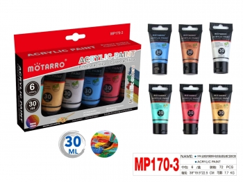 Akriliniai dažai 6spalvos x 30ml MOTARRO