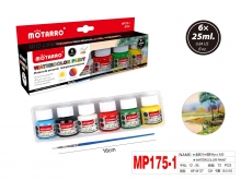 Akrvareliniai dažai MOTARRO 6sp x 25ml